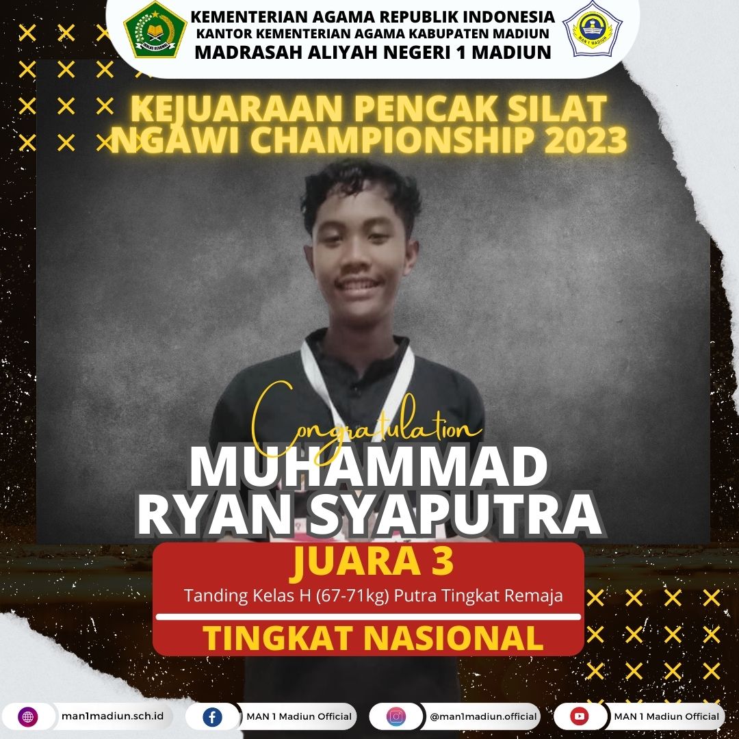 Juara 3 Tingkat Nasional – Kejuaraan Pencak Silat Ngawi Championship 2023